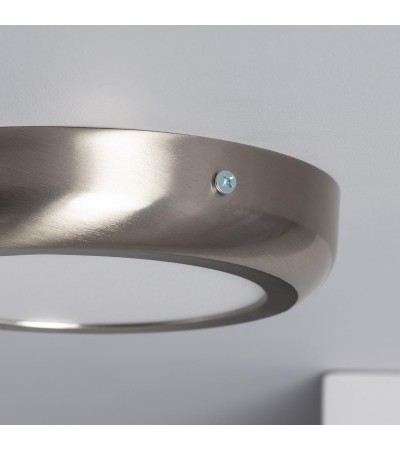 Plafonnier LED Rond 12W Métal Design Silver Ø175 mm - 1139 - vue 4