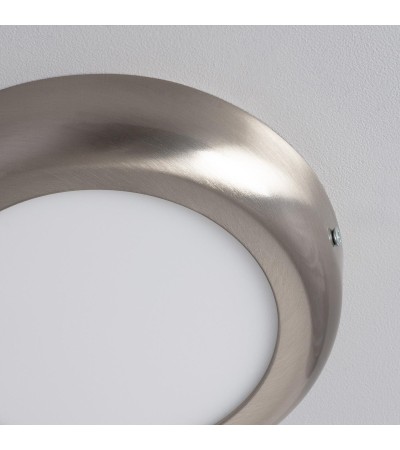 Plafonnier LED Rond 12W Métal Design Silver Ø175 mm - 1139 - vue 5