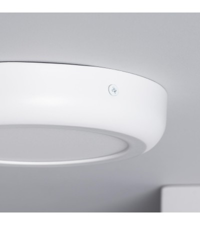 Plafonnier LED Rond 12W Métal Design White Ø180mm - 1131 - vue 6