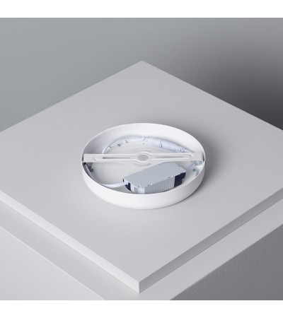 Plafonnier LED Rond 12W Métal Design White Ø180mm - 1131 - vue 7