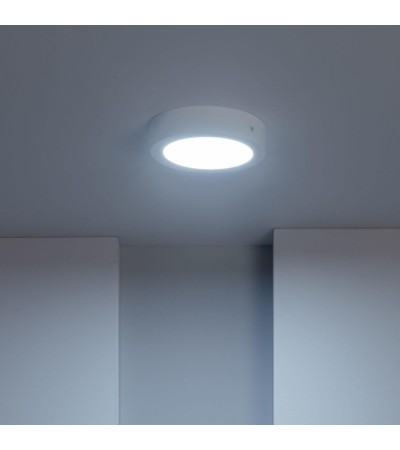 Plafonnier LED Rond 12W SwitchCCT Sélectionnable Ø 170mm Dimmable Compatible avec Télécommande RF V.2 - 95591 - vue 4