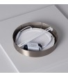 Plafonnier LED Rond 18W Métal Ø225 mm Argenté - 1099 - vue 7