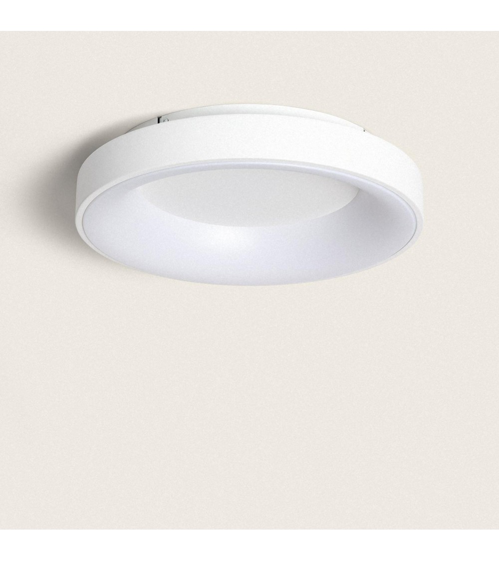 Plafonnier LED 40W Rond Aluminium Ø470 mm CCT sélectionnable Jacob - 105346 - vue 1