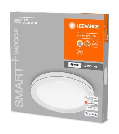 Plafonnier LED Rond à˜500 mm 34W CCT Smart+ WiFi ORBIS Frame LEDVANCE 4058075486508 - 93825 - vue 2