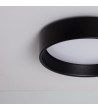 Plafonnier LED Rond Métal 15W CCT Sélectionnable Design Black à˜350 mm - 71753 - vue 6