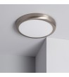 Plafonnier LED Rond Métal 24W Design Silver Ø300mm - 1143 - vue 3