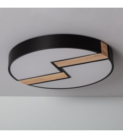 Plafonnier LED Rond Métal 27WCCT Sélectionnable Brusk Ø500 mm