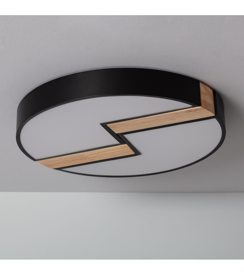 Plafonnier LED Rond Métal 27WCCT Sélectionnable Brusk Ø500 mm - 74288 - vue 1