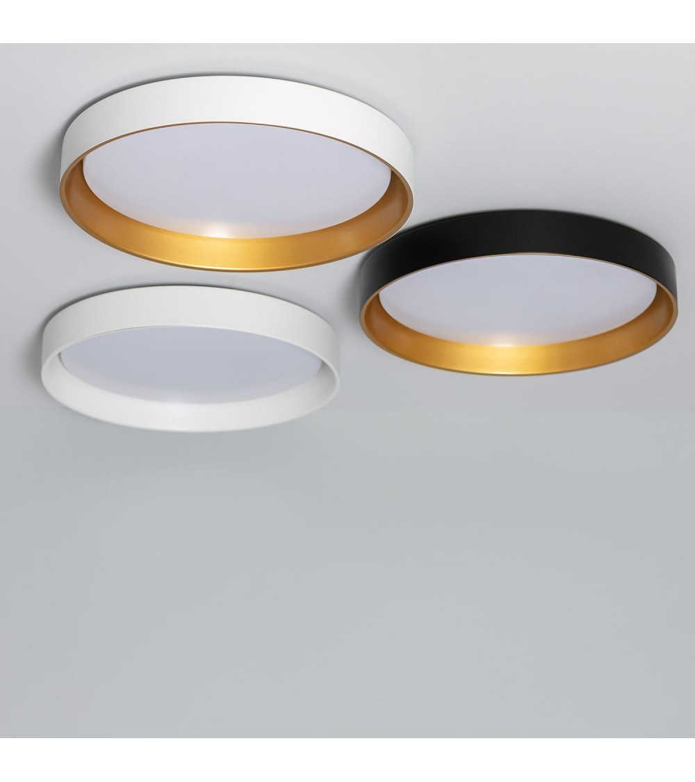 Plafonnier LED Rond Métal 30W CCT Sélectionnable Big Broadwey Ø550 mm - 92851 - vue 1