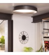 Plafonnier LED Rond Métal 30W CCT Sélectionnable Black Design à˜550 mm - 71758 - vue 5