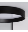 Plafonnier LED Rond Métal 30W CCT Sélectionnable Black Design à˜550 mm - 71758 - vue 7