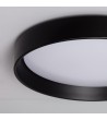 Plafonnier LED Rond Métal 30W CCT Sélectionnable Black Design à˜550 mm - 71758 - vue 8