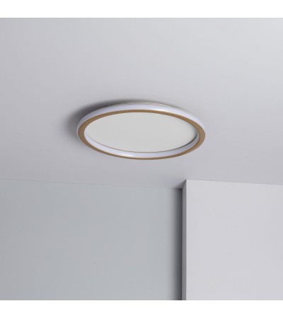 Plafonnier LED Rond Métal CCT Sélectionnable Allharo 24W Ø410 mm