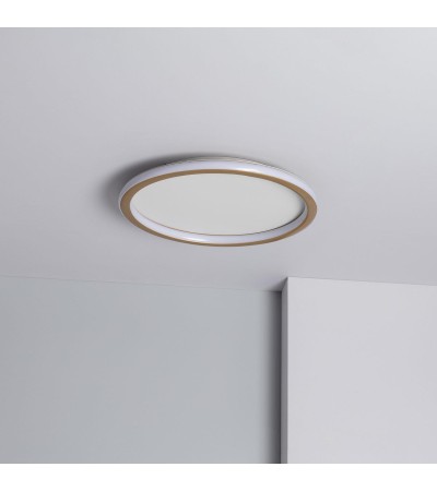 Plafonnier LED Rond Métal CCT Sélectionnable Allharo 24W Ø410 mm - 79078 - vue 3