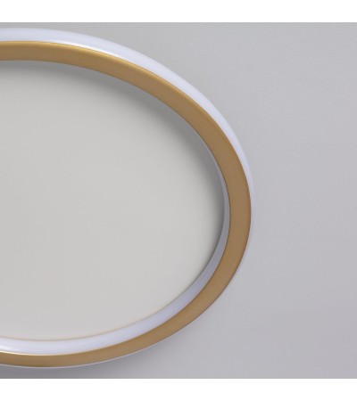 Plafonnier LED Rond Métal CCT Sélectionnable Allharo 24W Ø410 mm - 79078 - vue 7