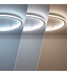 Plafonnier LED Rond Métal CCT Sélectionnable Allharo 36W à˜500 mm - 79072 - vue 4