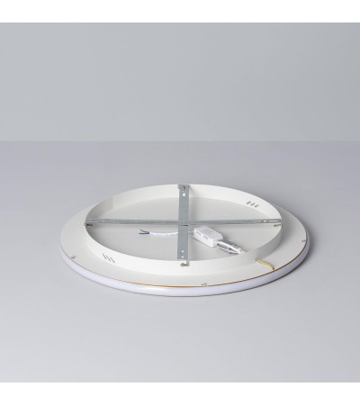 Plafonnier LED Rond Métal CCT Sélectionnable Allharo 36W à˜500 mm - 79072 - vue 8