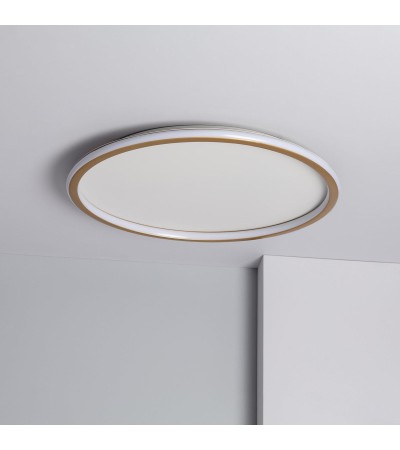 Plafonnier LED Rond Métal CCT Sélectionnable Allharo 36W Ø600 mm - 79066 - vue 3