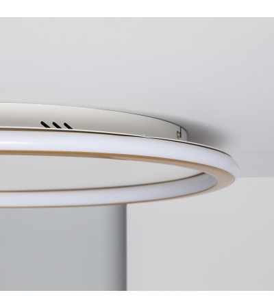 Plafonnier LED Rond Métal CCT Sélectionnable Allharo 36W Ø600 mm - 79066 - vue 5