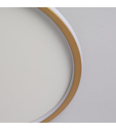 Plafonnier LED Rond Métal CCT Sélectionnable Allharo 36W Ø600 mm - 79066 - vue 7