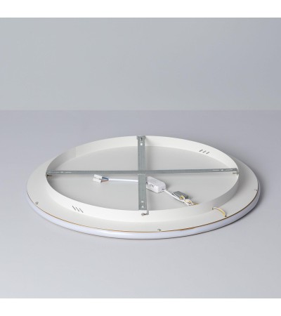Plafonnier LED Rond Métal CCT Sélectionnable Allharo 36W Ø600 mm - 79066 - vue 8
