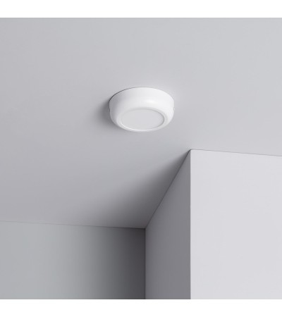 Plafonnier LED Rond Métal Design White 6W Ø125 mm