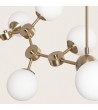 Plafonnier Métal et Verre Moonlight Brass Large 10 Spots - 105260 - vue 2