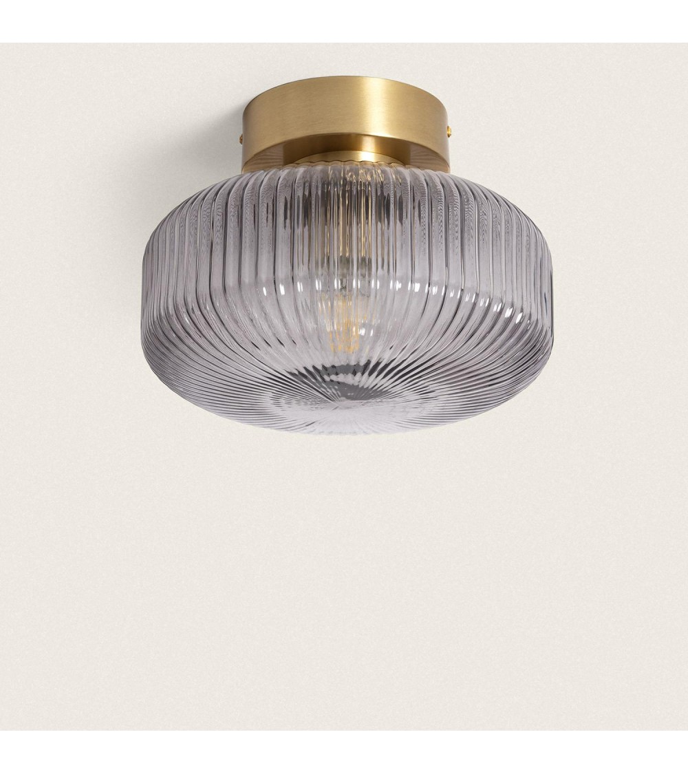 Plafonnier Métal et Verre Windsor - 95892 - vue 1