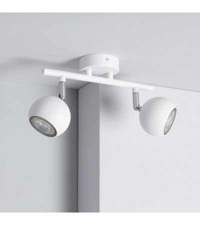 Plafonnier Orientable Aluminium Ates 2 Spots