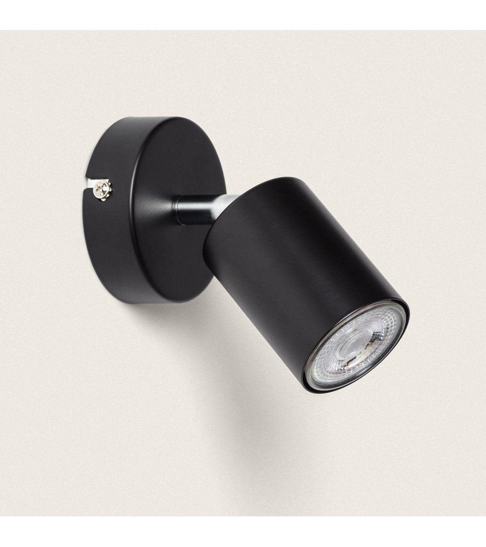 Plafonnier Orientable Métal 1 Spot Albus Black - 108547 - vue 1