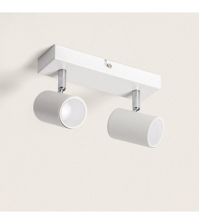Plafonnier Orientable Métal 2 Spots Wuedy
