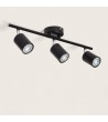 Plafonnier Orientable Métal 3 Spots Albus Black - 108618 - vue 1