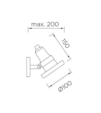 Applique Helio AISI 316 GU10 35W IP67 LEDS-C4 05-9310-CA-37 - 69418 - vue 3
