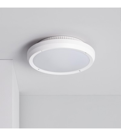 Plafonnier Rond Extérieur Curio IP65 Blanc Ø300 mm
