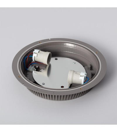 Plafonnier Rond Extérieur Curio IP65 Gris Ø300 mm - 5463 - vue 8