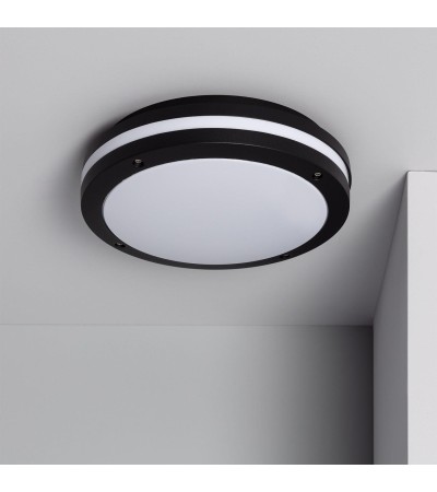 Plafonnier Rond Métal Corso à˜300 mm pour Extérieur IP54