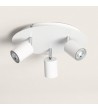 Plafonnier Rond Orientable Métal 3 Spots Whitstable - 104267 - vue 1