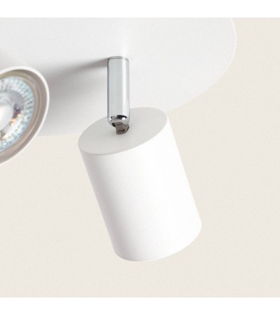Plafonnier Rond Orientable Métal 3 Spots Whitstable - 104267 - vue 5