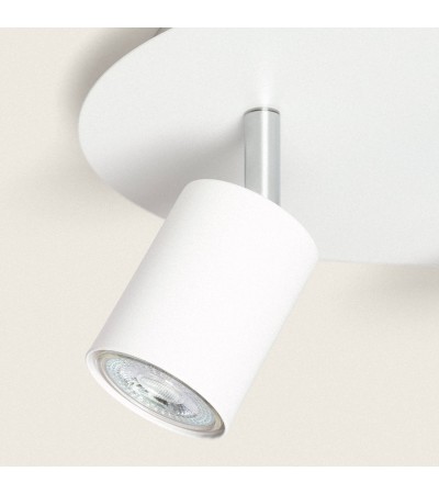 Plafonnier Rond Orientable Métal 3 Spots Whitstable - 104267 - vue 6