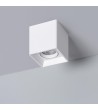 Plafonnier Space Carré Blanc avec Ampoule GU10 - 94254 - vue 3
