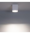 Plafonnier Space Carré Blanc avec Ampoule GU10 - 94254 - vue 4