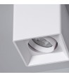 Plafonnier Space Carré Blanc avec Ampoule GU10 - 94254 - vue 6