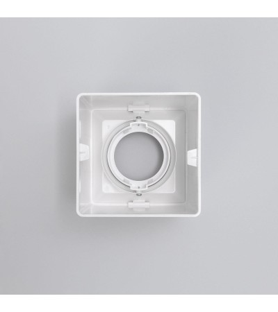 Plafonnier Space Carré Blanc avec Ampoule GU10 - 94254 - vue 7