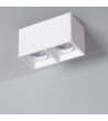Plafonnier Space Carré Double Blanc avec Ampoule GU10 - 94275 - vue 3