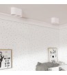 Plafonnier Double Blanc avec Ampoule GU10 Space - 94263 - vue 4