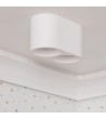 Plafonnier Double Blanc avec Ampoule GU10 Space - 94263 - vue 5