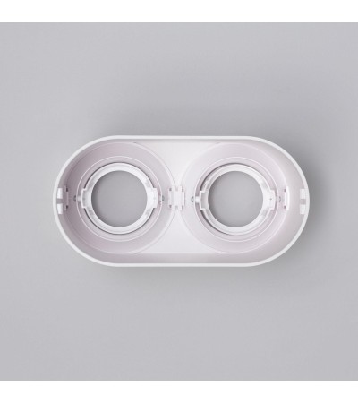 Plafonnier Double Blanc avec Ampoule GU10 Space - 94263 - vue 8