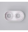 Plafonnier Double Blanc avec Ampoule GU10 Space - 94263 - vue 8