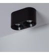 Plafonnier Space Double Noir avec Ampoule GU10 - 94260 - vue 3