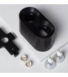 Plafonnier Space Double Noir avec Ampoule GU10 - 94260 - vue 8